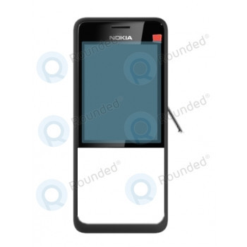 Capac frontal Nokia 301 Single Sim negru foto