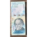 (ORIX) Bancnota Venezuela 10.000 Bolivares 2016 - Colecție / Hiperinflație / Simon Rodriguez