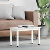 vidaXL Masă de cafea Alb 60 x 30 x 36 cm Lemn de pin masiv 892758
