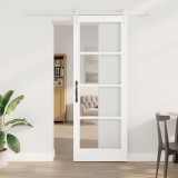 Cumpara ieftin Ușă glisantă Manual Alb 78 x 211 cm Lemn și metal