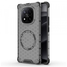 Husa MagSafe pentru Xiaomi Redmi Note 14 Pro+ 5G, Techsuit, HoneyComb Shield, Neagra