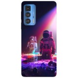 Husa compatibila cu Motorola Edge 20 Lite model Deep space art, Silicon, TPU, Viceversa, Transparent, Carcasa