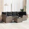 VidaXL Set de canapele pentru grădină 7 pcs Gri 55 x 55 x 37 cm 3345939