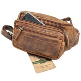 Borseta Brau / Crossbody din Piele Naturala, GreenWood JAN, Centura reglabila pana la 130 cm