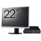 Pachet Calculator LENOVO Thinkcentre M600 Tiny, Intel Pentium J3710 1.60-2.64GHz, 4GB DDR3, 120GB SSD + Monitor 22&amp;quot; NewTechnology Media