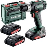 Metabo BS 18 L SET - Masina de gaurit si insurubat cu 3 acumulatori Li-Ion 18 V 2 Ah 50 Nm valiza speciala