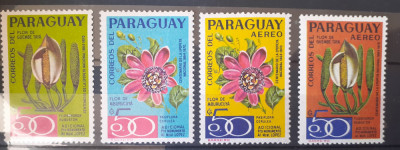 Paraguay 1970 plante ,flori flora plante serie 4v mnh foto