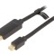 Cablu HDMI la mini DisplayPort 2m Negru