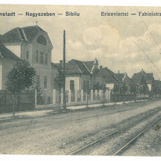 3856 - SIBIU, Tram, Romania - old postcard, CENSOR - used - 1916