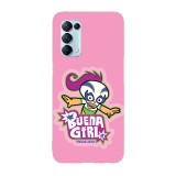 Husa compatibila cu Oppo A52, Viceversa, model Buena girl sticker Mucha Lucha, Silicon, TPU, Transparent, Carcasa