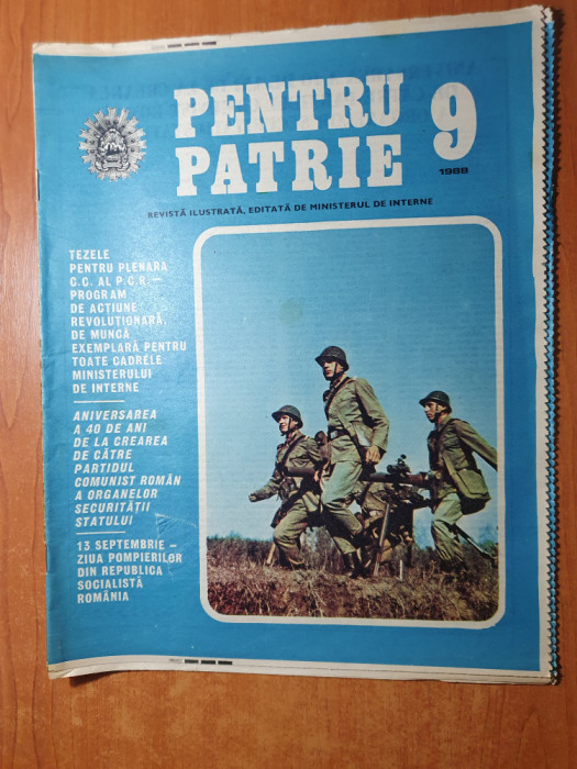 pentru patrie septembrie 1988-dinamo in cupa cupelor