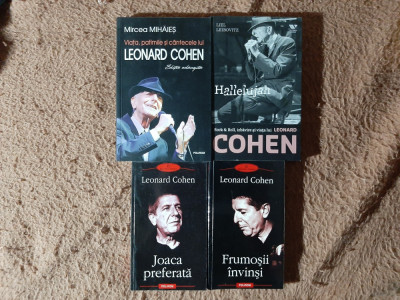 4 vol. Leonard Cohen (biografii, romane: Joaca preferată, Frumoșii &amp;icirc;nvinși etc.) foto