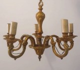 Candelabru din bronz masiv in stilul francez Empire cu 5 brate
