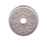Moneda Franta 25 centimes 1937, stare foarte buna, curata