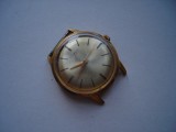 Ceas mecanic sovietic Raketa, carcasa aurita Au20, defect, Analog, Casual, Placat cu aur
