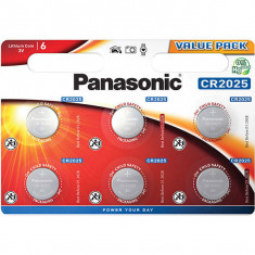 Baterii Panasonic Lithium Coin CR-2025L 6 bucati foto