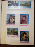 Clasor timbre romanești nestampilate MNH tematica reproduceri arta pictura