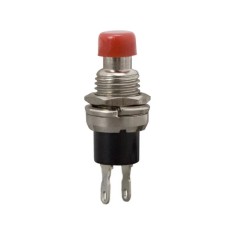 Buton 1 circuit 12VDC ON-(OFF) fara retinere rosu