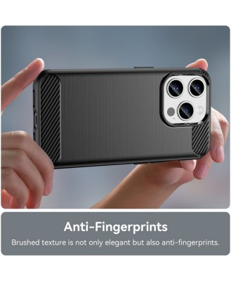 Husa Carbon Fiber Silicone Apple iPhone 15 Pro foto