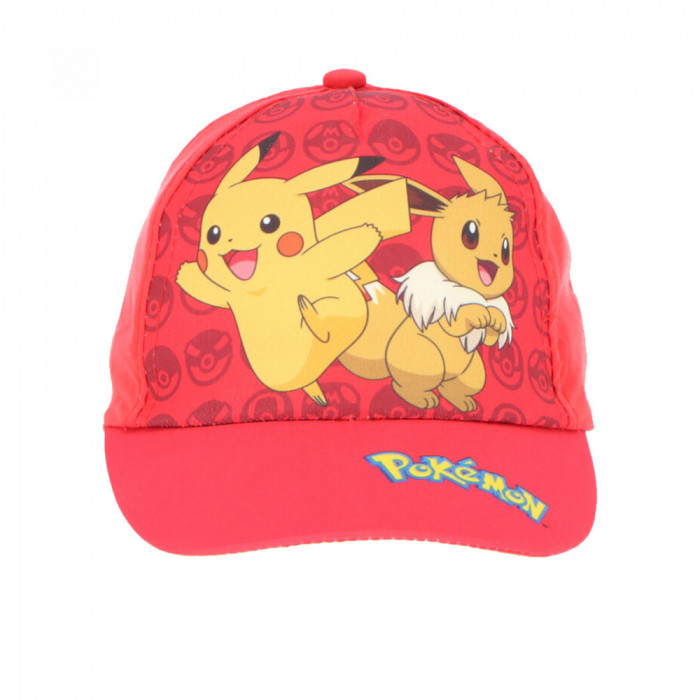 Sapca copii, ORIGINAL Pokemon, Pikachu and Jolteon, reglabila, 7-14 ani ...