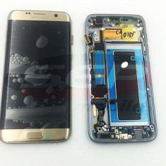 LCD+Touchscreen cu Rama Samsung Galaxy S7 edge / G935F GOLD original