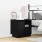 vidaXL Dulap de noapte cu sertar Negru 50 x 34.5 x 50 cm Lemn compozit 869580
