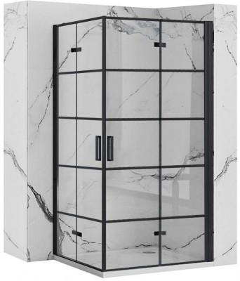 Cabina dus Rea Molier Black Double 80x100 foto