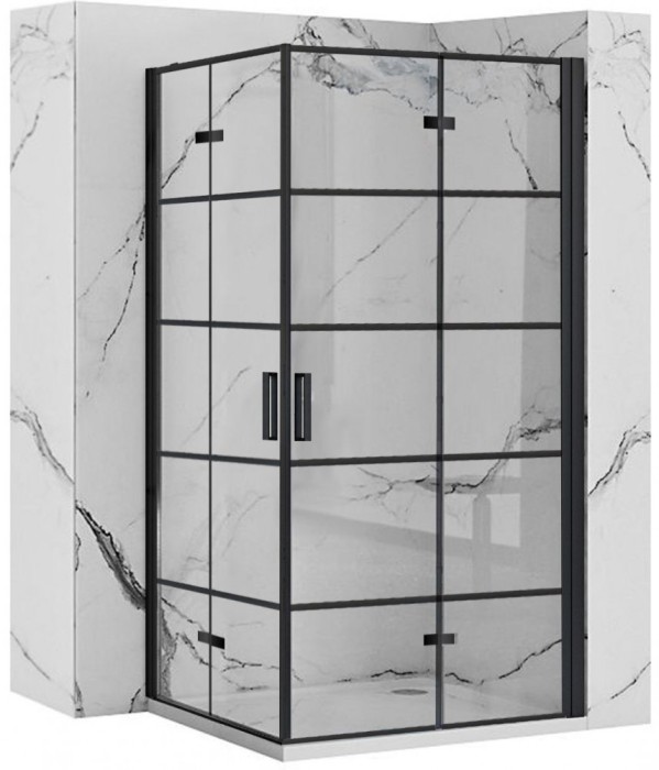 Cabina dus Rea Molier Black Double 80x100