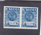 ROMANIA EXIL 1958 CENTENARUL PRIMULUI TIMBRU POSTAL AL MOLDOVEI,MNH,NED. PERECHE, Istorie, Nestampilat