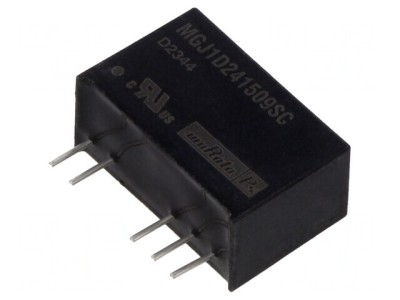 Convertor DC/DC 1W 24V la 15V/-9V SIP THT foto