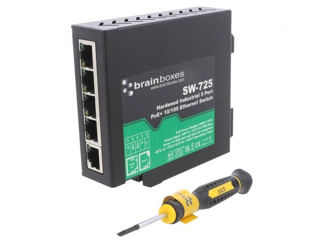 Switch Ethernet neadministrabil 5 porturi 44-57VDC