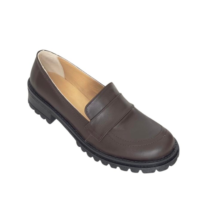 Pantofi din piele naturala Sonia Brown