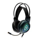 CASTI gaming Spacer RGB, cu fir, standard, utilizare gaming, microfon pe brat, conectare prin USB &amp;amp; Jack 3.5 mm x 2, iluminare RGB, negru, &quot;SPGH-P