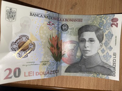 bacnota de 20 de lei foto