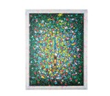 Cumpara ieftin Tablou decorativ cu rama abstract pictat manual canvas Spotty 168x5x138h