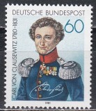 Germania 1981 - Generalul Carl von Clausewitz, MNH, Nestampilat