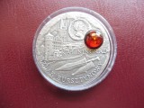 Niue (Insula Niue) 2008 - 1 Dollar - Elizabeth II - Emisiune Comemorativa Drumul Chihlimbarului - KALININGRAD - The Amber Route - ARGINT - UNC- (402)