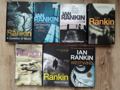 Ian Rankin - 7 romane politiste, in limba engleza, hardcover foto