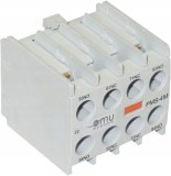 Contact auxiliar frontal 2NC + 2NO , 2 contacte normal inchise si 2 contacte normal deschise pentru mini contactoare, Omu System