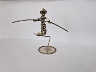 Statueta de Mici Dimensiuni Acrobat din Argint -L -71 mm foto