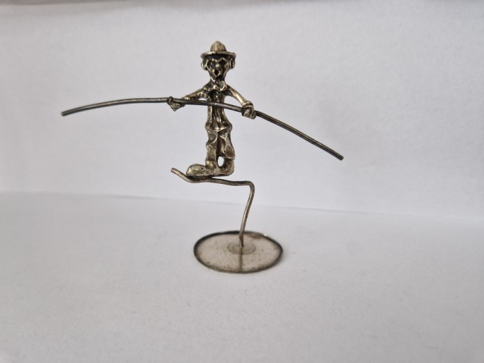 Statueta de Mici Dimensiuni Acrobat din Argint -L -71 mm