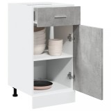 vidaXL Dulap inferior cu sertar &ldquo;Lyon&rdquo;, gri beton, 40 x 46 x 81,5 cm