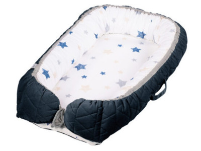 Baby Nest Klups Albastru Marin V105 foto