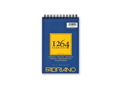 Bloc desen 1264 Schizzi, A5, 90gr, 60 file, cu spirala pe latime Fabriano foto