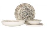 Rinart Set de vesela - Aztec - 24 bucăți - 6 persoane - Porţelan