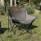 vidaXL Scaune de camping cu buzunar, pliabile, 2 buc., gri 366550
