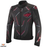 Geaca (jacheta) barbati pentru scuter - motocicleta Racing/Roadster Ixon vara model Demoniak MS culoare: negru/rosu Negru/rosu L