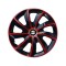 Set 4 Capace Roti 17 inchi, Stig Rosu-Negru, Compatibil cu Seat