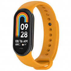 Curea smartwatch compatibila xiaomi mi band 8 / 8 nfc, waterproof, tpu, orange