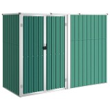 Cumpara ieftin Sopron de gradina, verde, 225x89x161 cm, otel galvanizat